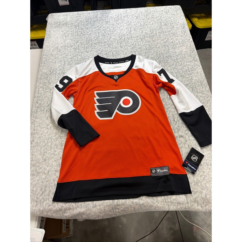 Fanatics Philadelphia Flyers Carter Hart 79 NHL Breakaway Jersey Mens Medium New